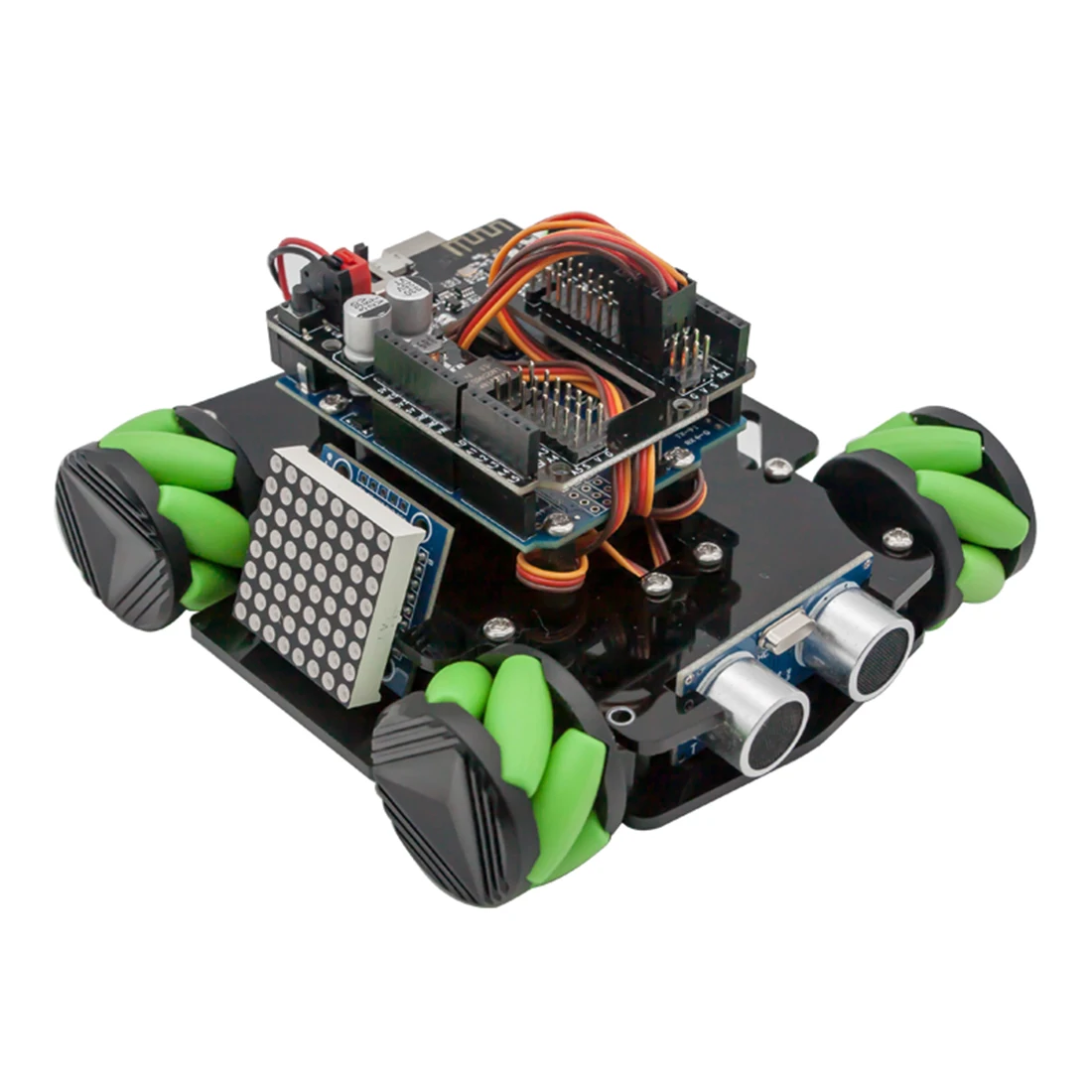 DIY избегание препятствий умный программируемый робот автомобиль обучающий комплект с колесами Mecanum для Arduino UNO-4 Наборы