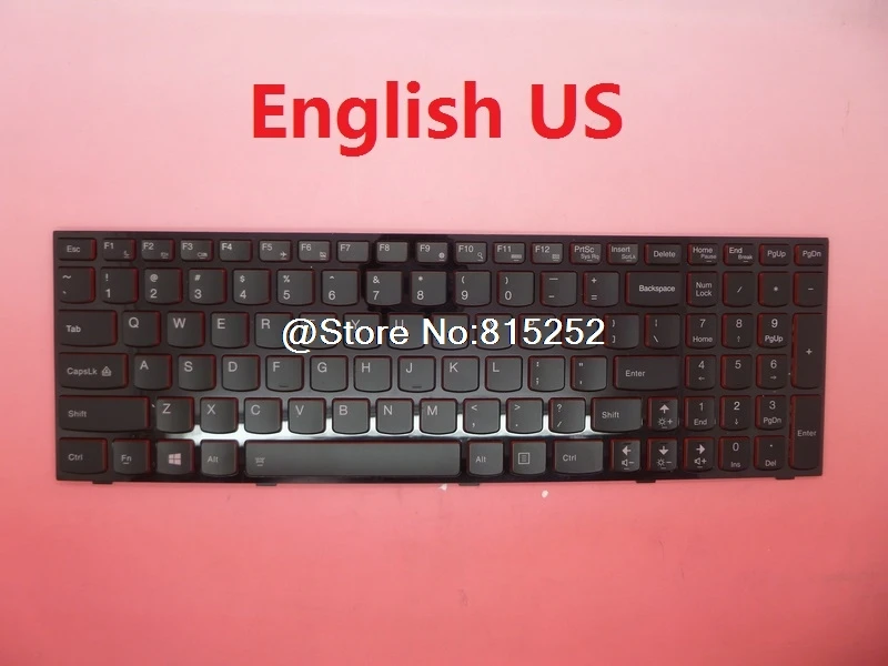 Клавиатура для ноутбука Lenovo Y500 Y500N Y500NT Y500S Y510 Y510p Y590 Y590P на английском языке US 25205408