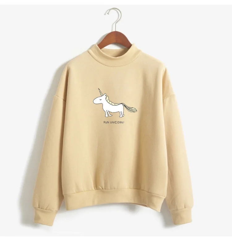 unicorn women hoodies korean pink clothing gothic japanese streetwear 2020 festival clothing before christmas sweatshirts