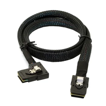 

0.5M 1m 2m 90 degree right Internal Mini SAS SATA cable Mini SAS Cable Mini SAS 36P to 36 Pin SFF-8087 to SFF8087 HD Data Cable