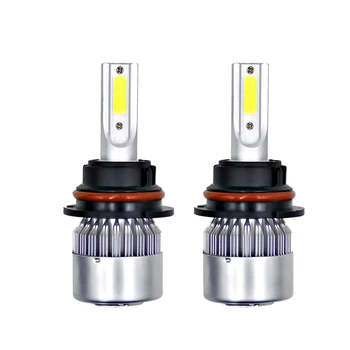 

New 2pcs H3 C6 Car Headlight H1 H7 H11 9005 9006 Hi-Lo Beam COB bulbs LED Car Lights H4 Auto Headlamp 110W Fog light
