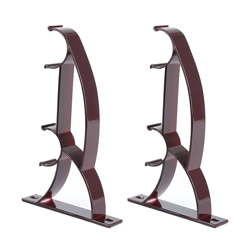 2 uds poste doble cortina soportes varillas aleación de aluminio cortina romana soporte de Metal duradero barra de Base|Accesorios decorativos de cortinas| - AliExpress