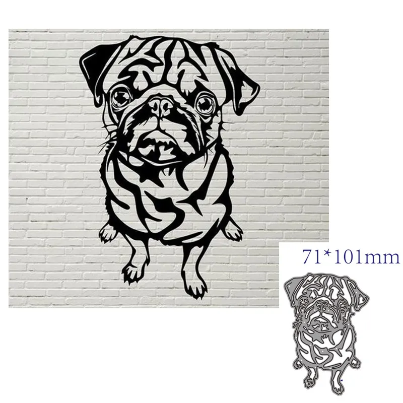 Dog Scrapbook Paper Piggy Craft Metal Cutting Dies Cut Die Mold Easter Bunny Series Scrapbook Paper Craft Knife Mould Blade Punch Stencils Dies Bunny Dies For Card Making - Foto 8