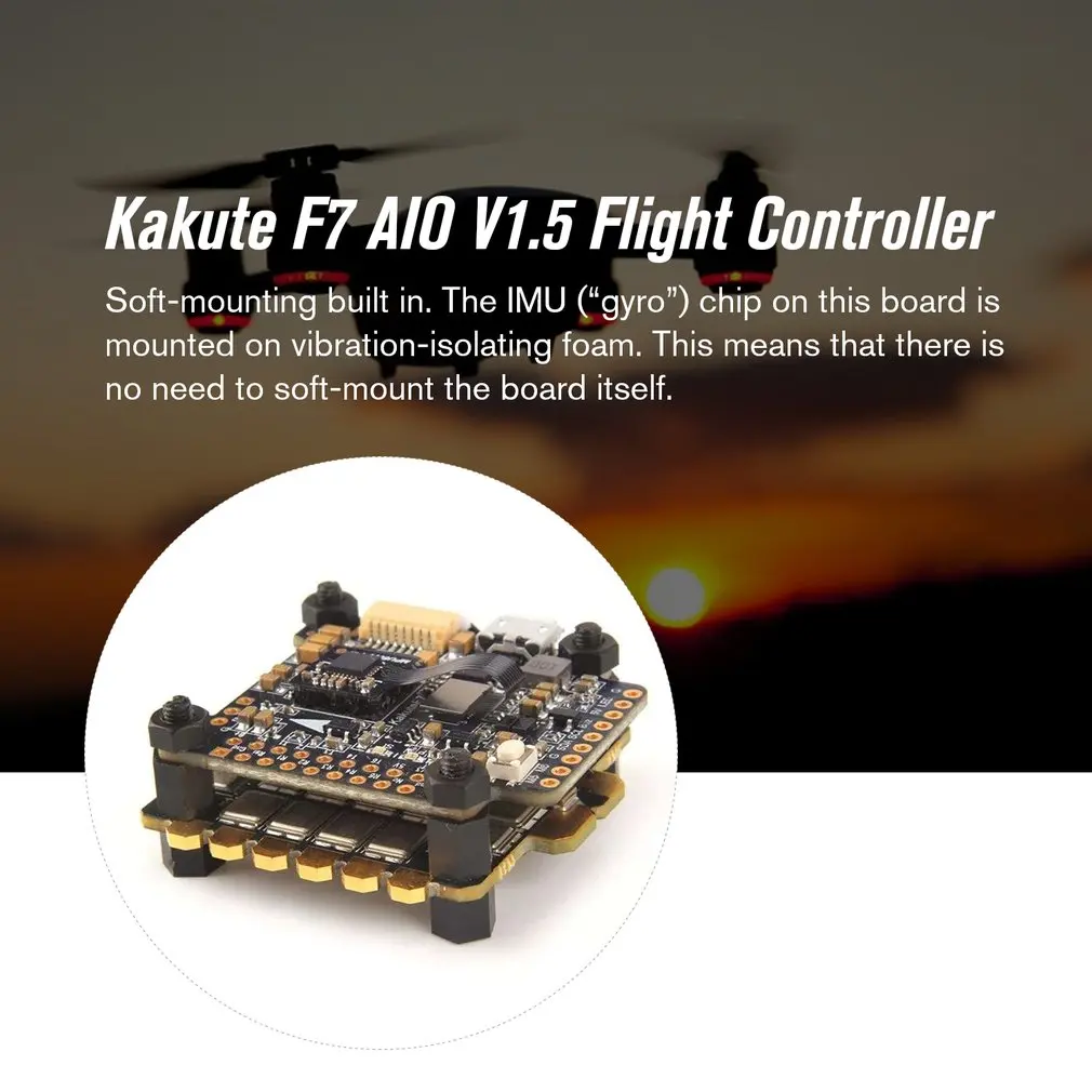 Holybro Kakute F7 V1.5 Контроллер полета+ Tekko32 F3 65A 4 в 1 Blheli 32 3-6S бесщеточный ESC для радиоуправляемого дрона запчасти