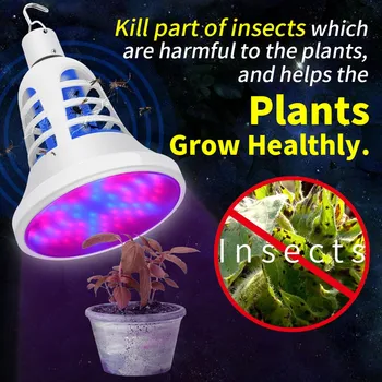 

LED Mosquito killer Lamp With Plants Growth Light USB Electric Trap Bulb Radiationless Insect killer Flies trap lamp Suitable