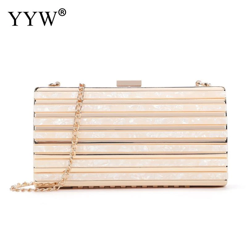 metallic clutch purse