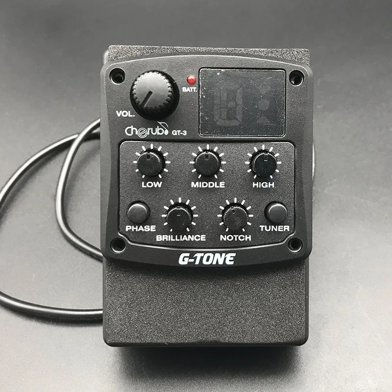 Предусилитель для акустической гитары Cherub серии G Tone пьезоприемник 3 полосный