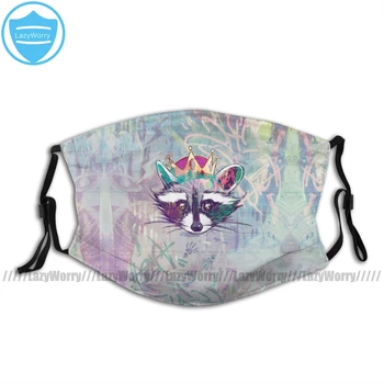 

Racoon Mouth Face Mask Rey Mapache Facial Mask Fashion Cool with 2 Filters for Adult