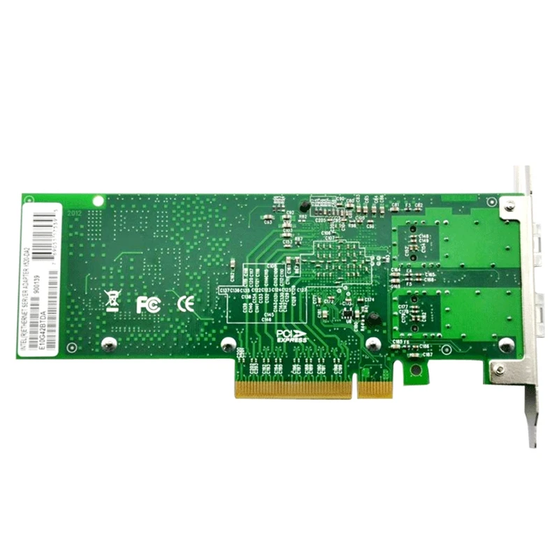 Intel82599Es набор микросхем 10 Гбит/с двухпортовый Pci-E Ethernet серверный адаптер волоконно-оптический Nic совместимый E10G41Btda X520-Da2 82599