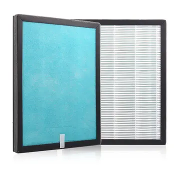

Premium Towel Gourd Filter Screen Nano HEPA Air Filter Three Filter in One Package Compatible with WEOOLA Air Purifier