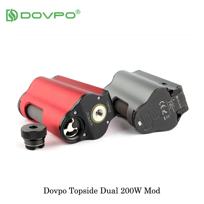 Электронная сигарета DOVPO Topside Dual 200 Вт вейп мод Top Fill TC Squonk 10 мл питание от двух