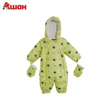 Комбинезон утепленный с лисичками желтый In Extenso