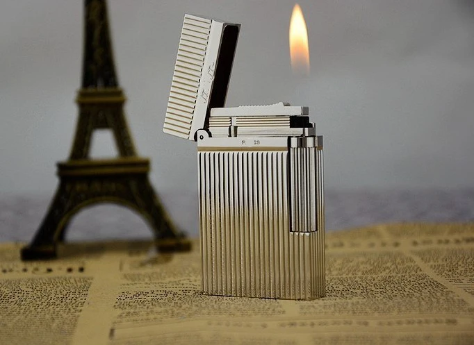 Роскошные газовые зажигалки с металлическим рисунком, натуральный лак, зажигалка для сигарет, бутабе, фонарь, зажигалка для мужчин, подарок encendedor, серебро