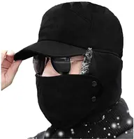 Warm Faux Fur Winter Oudoor Hat Men Women Ear Flap Cap Trooper Trapper Snowproof Ski Hats Thermal Soft Hats Windproof Caps 4