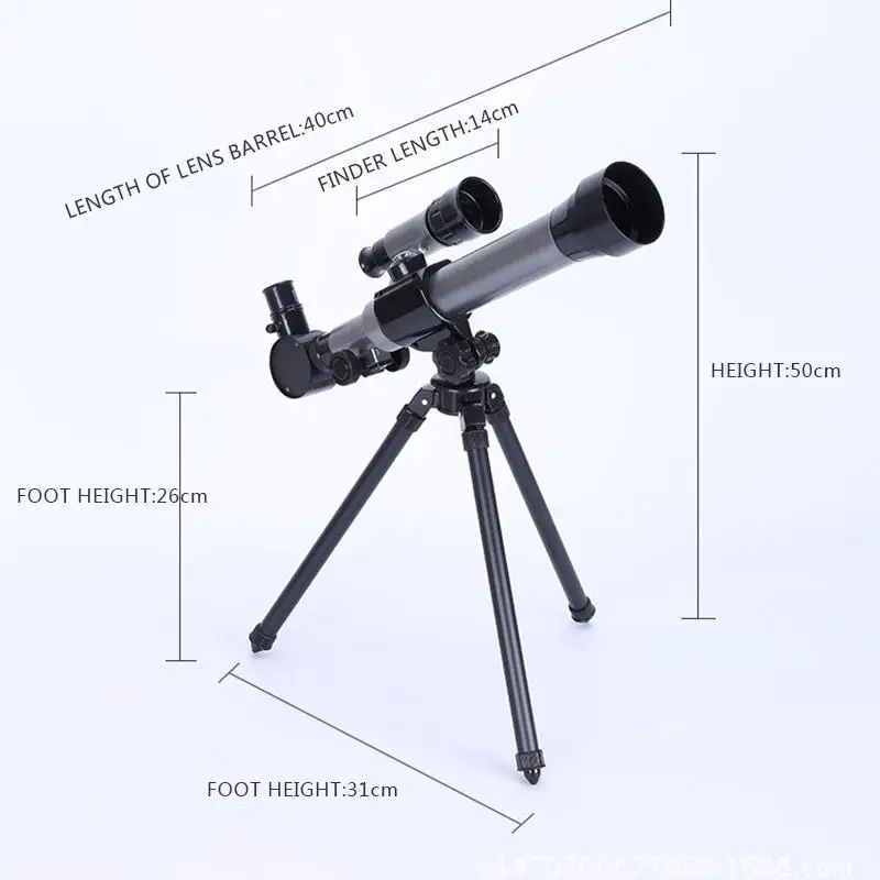 Outdoor Monocular Astronomical Telescope With Tripod Portable Toy Children