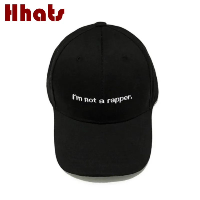 Бейсболка I'm not rapper хип хоп Хлопковая мужская бейсболка с вышивкой уличная