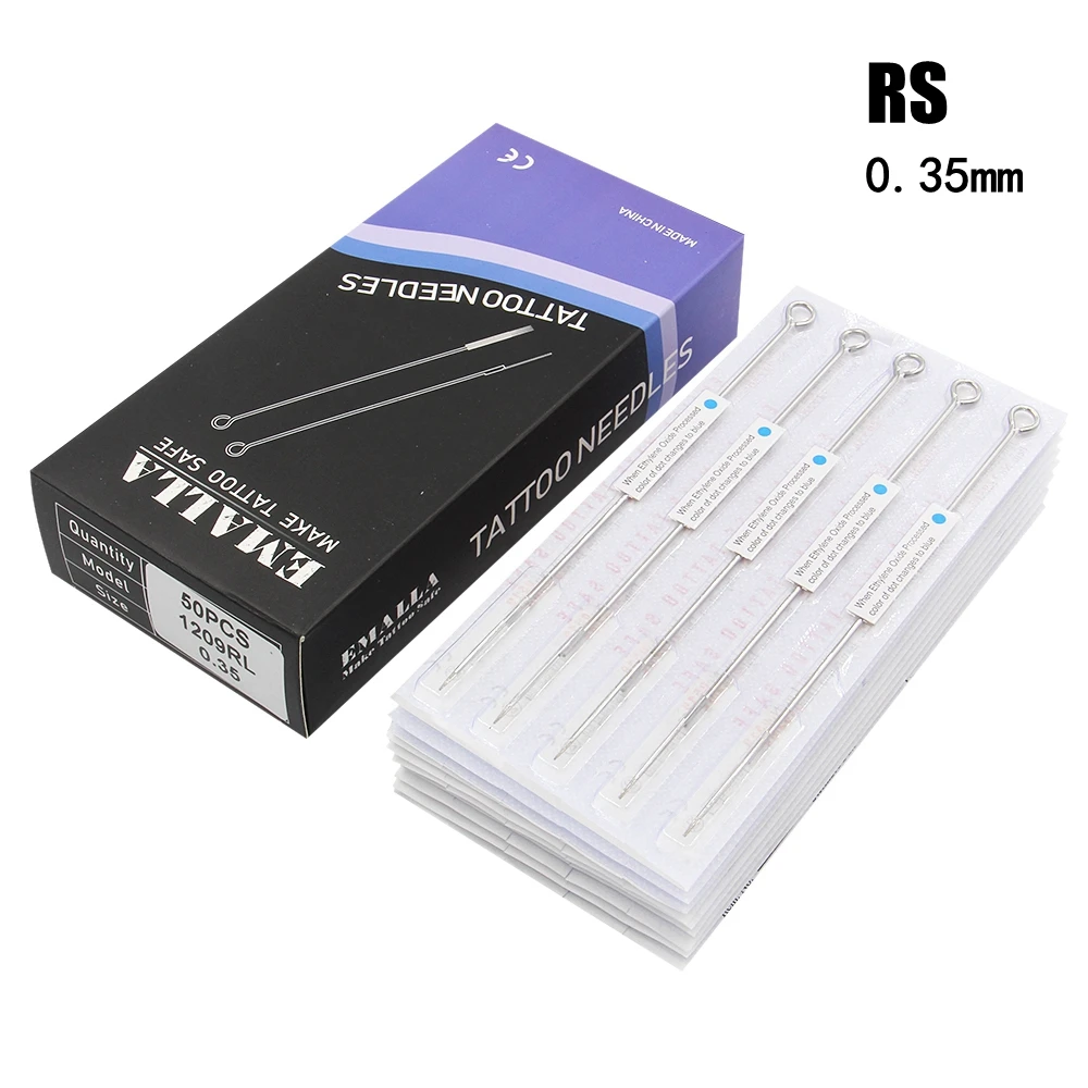 

50pcs Standard Sterilize Tattoo Needles Stainless Steel needles Round Liner & Shader For Tattoo machine Supplies Free Shipping