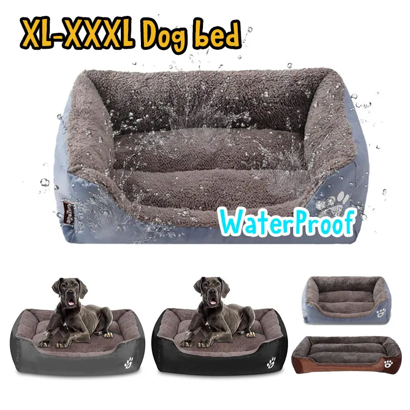$19.82 XL-XXXL Big Dog Bed Super Soft Warm Pet Bed Suitable Rectangular Non-slip Bottom Washable Pet Bed Puppy Pad Cat Sleeping Dog Pad