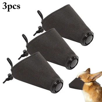 

3PCS Dog Muzzle Anti-bite Anti-fog Dog Mouth Cover Dog Mouth Guard with Valve Anti-fog Haze Masks For Dogs Outdoor