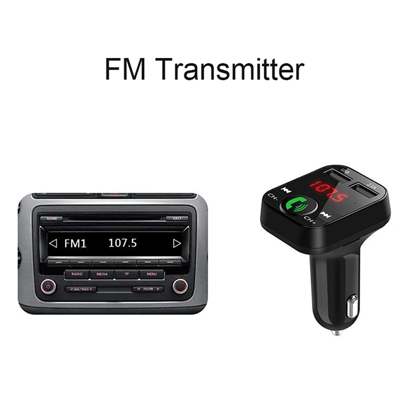 B2 Автомобильный Bluetooth MP3-плеер Hands-free fm-передатчик двойной U карта памяти