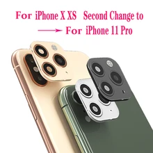 Алюминиевое 3d кольцо для объектива камеры iPhone 11 Pro Max наклейка