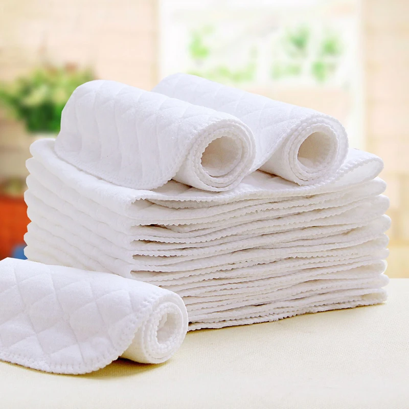 

LOOZYKIT 45*16cm Washable 3 Layers Cotton Cloth Diaper Infant Ecological Changing Diapers Newborn Resusable Nappies Baby Care