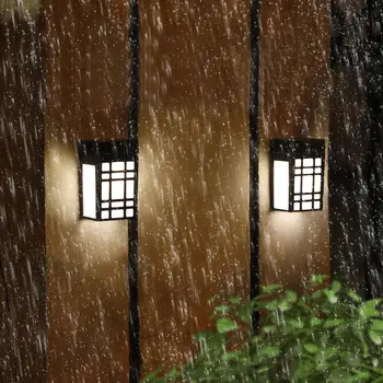 

2pcs LED Solar Power Light Control Wall Light Walkway Lights Yard Lamp Street Lamp Garden Warm Light Outdoor Landscape Hallway