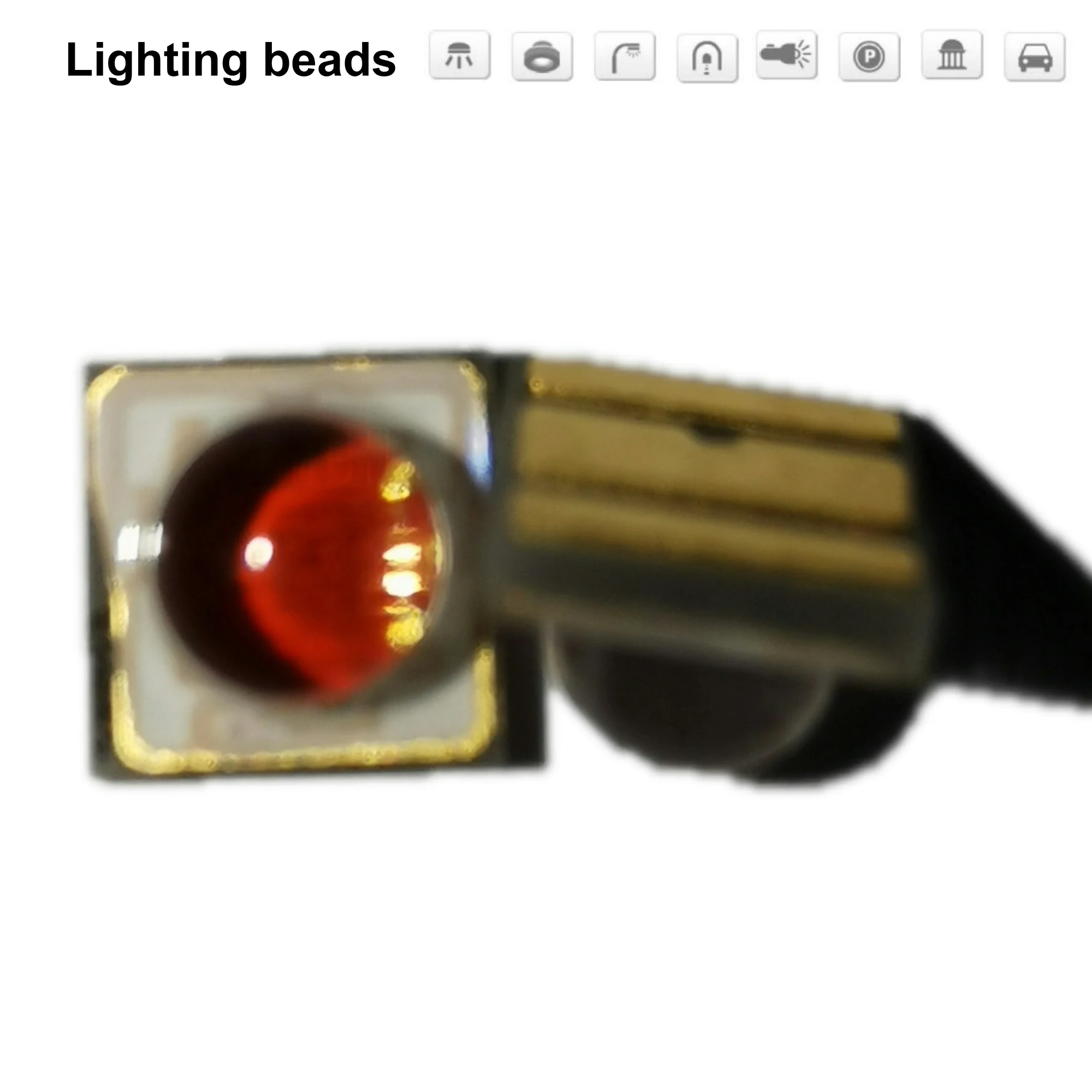 

100pcs OSRAM 3030 2.5w 3W lens red blue green yellow amber light 620-625nm automobile lamp bead 80 150 120 degree angle