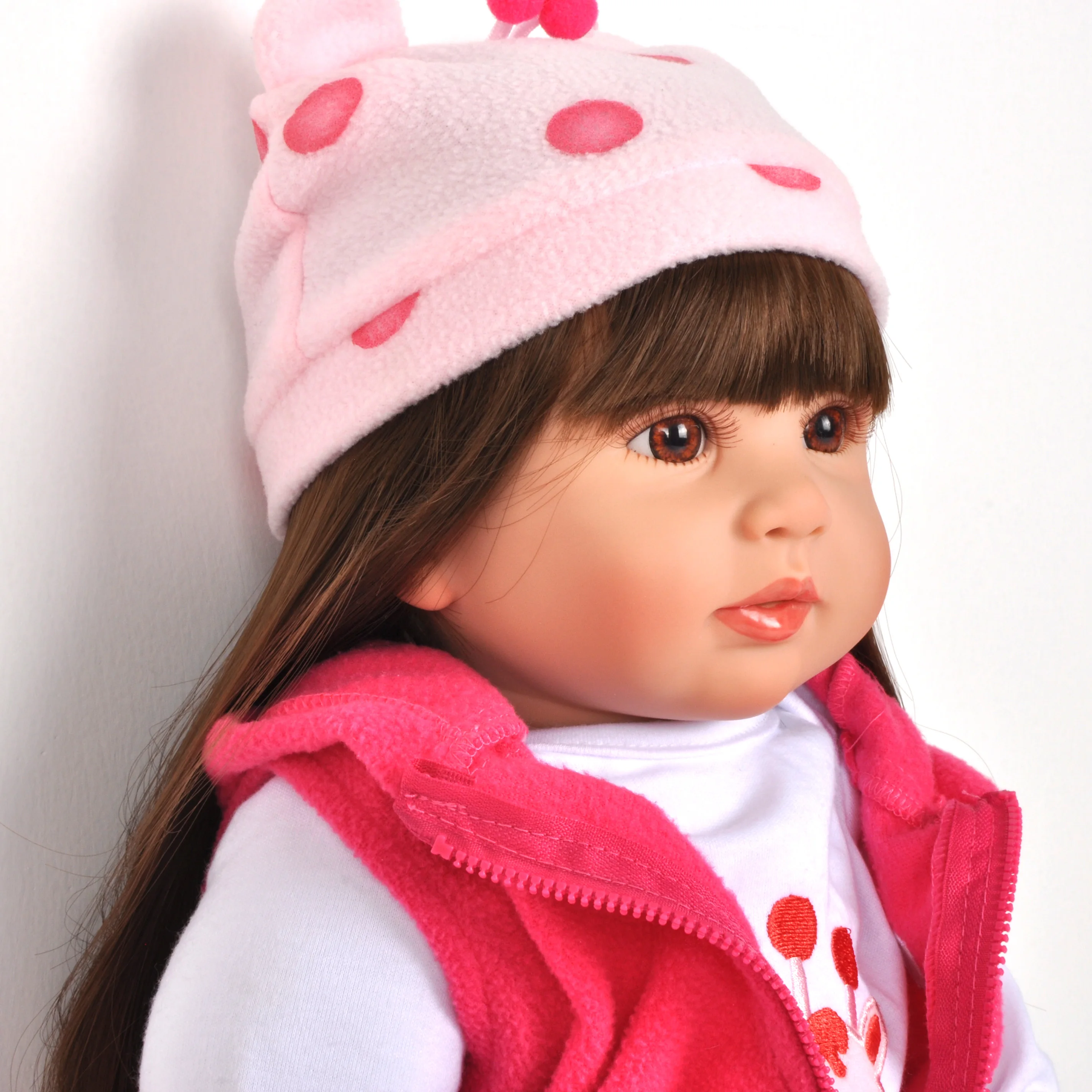 24 дюйма 60 см Reborn Baby Doll силиконовая Bebe Bonecas Реалистичная кукла Menino Рождественский подарок игрушки длинные волосы Жираф