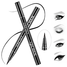 Косметический 2 шт черный/кофейный жидкий карандаш для глаз водостойкий стойкий уплотнитель подводка для глаз костюм карандаш со штампом Татуировка ручка макияж комплект