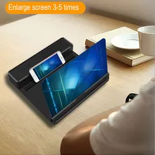 12 дюймов усилитель экрана телефона 3D Лупа подставка держатель с Bluetooth динамик для iphone для samsung для HUAWEI для ipad планшета