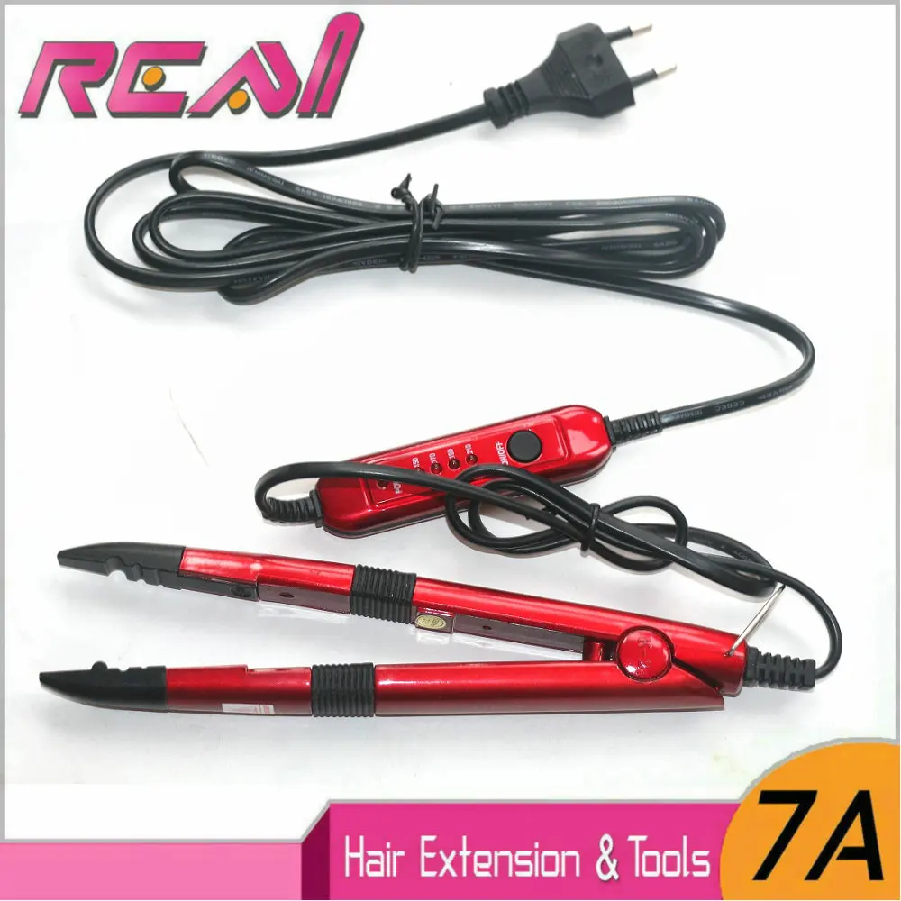 Salome Style Fusion Hair Connector Heat Keratin Tools Mini Extension Iron Euro Plug | Шиньоны и парики