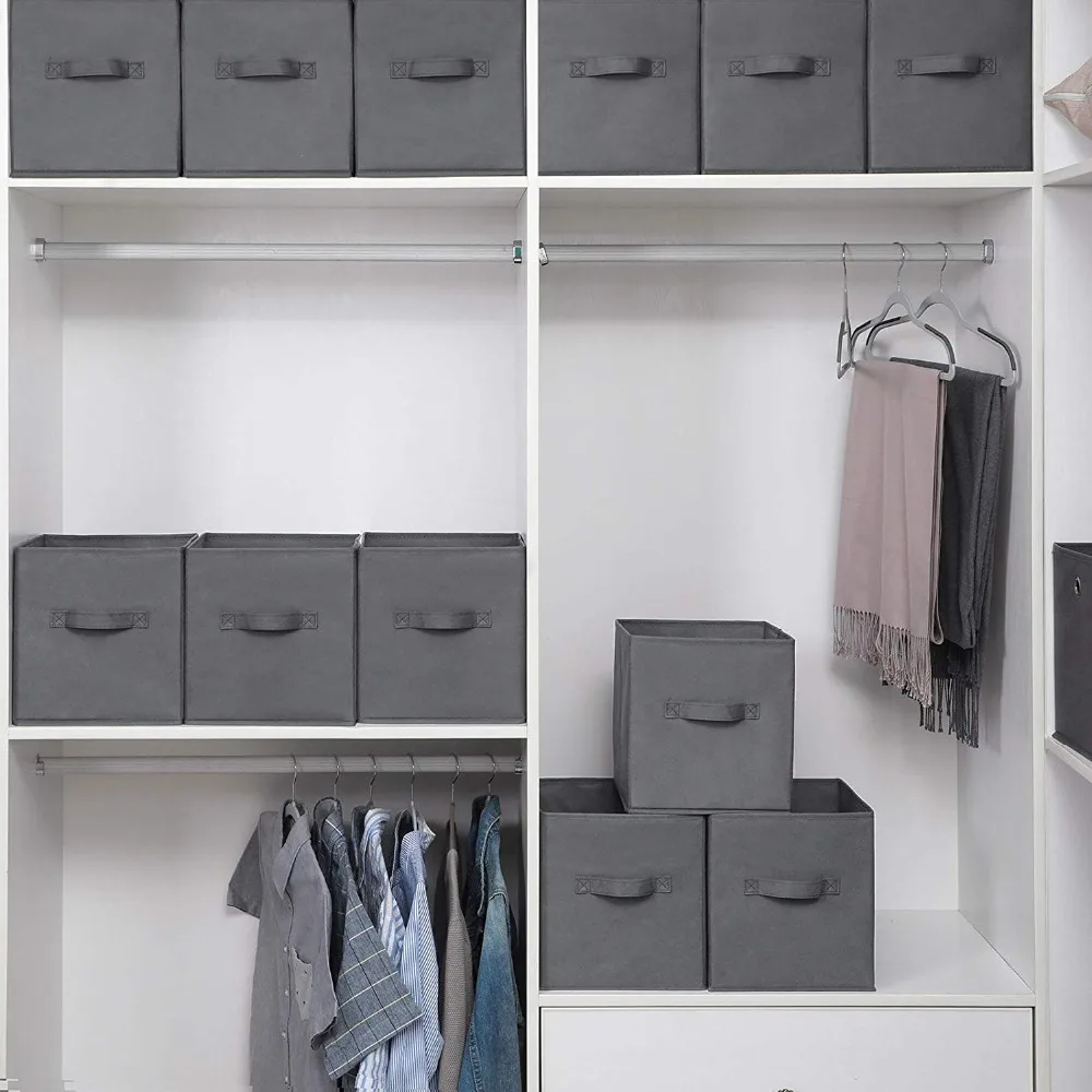 folding Non-Woven Fabric storage box Closet Cubes Bins Organizer kid toy storage bins Offices for storage Organization