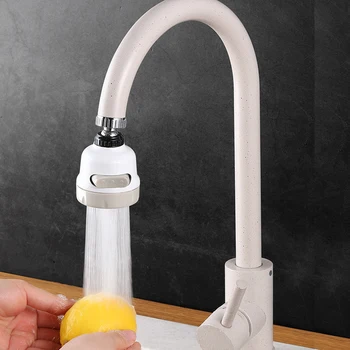 

Multifunctional 360 Degree Water Bubbler Swivel Head Water Saving Faucet Splash-proof Tap Adapter Device Kitchen Accessories