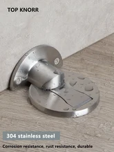 Magnetic Door Suction 304 Stainless Steel Drilling-Free Suction Bedroom Invisible Anti-Collision Door Hit Suction Door Block