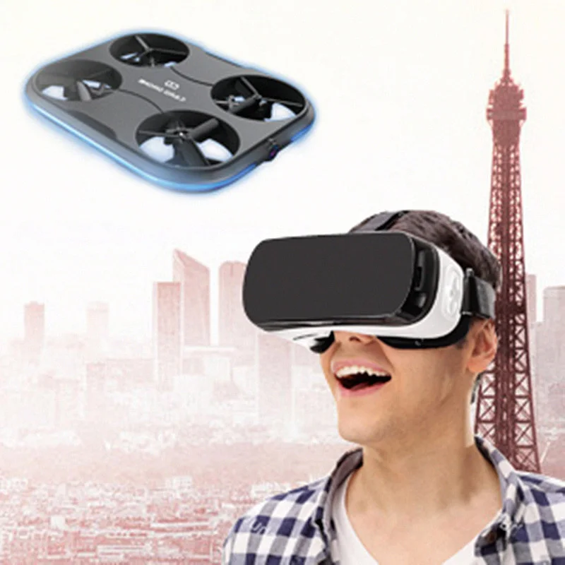 Дрон с камерой оптический поток следующий rc WiFi дроны четырехосевой самолет НЛО пульт дистанционного управления вертолет rc игрушки Квадрокоптер подарок