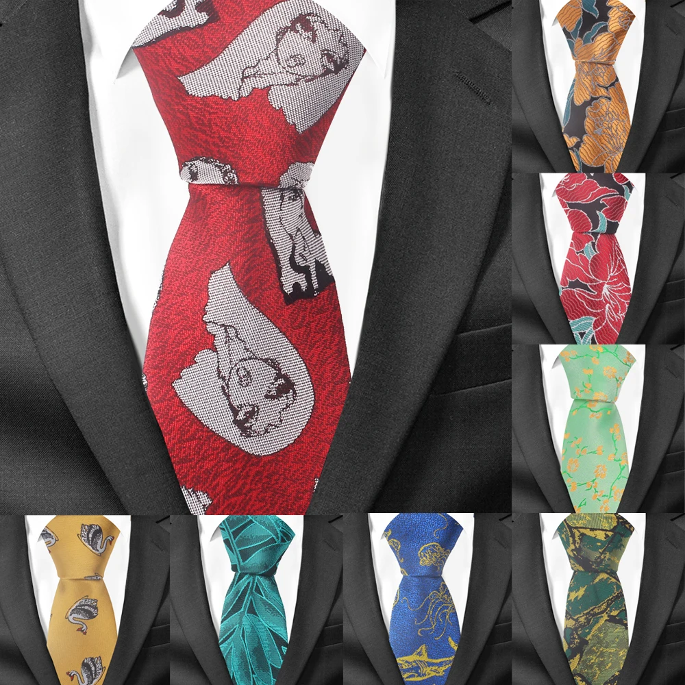 

New Fashion Tie For Men Woemn Polyester Cartoon Neck Tie for Wedding Business Suits Classic Ties Slim Men Necktie Adult Gravatas