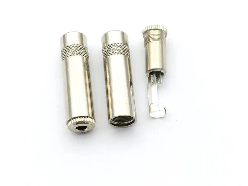 20pcs copper 3 5mm Stereo Audio socket Audio headphone Cable adapter