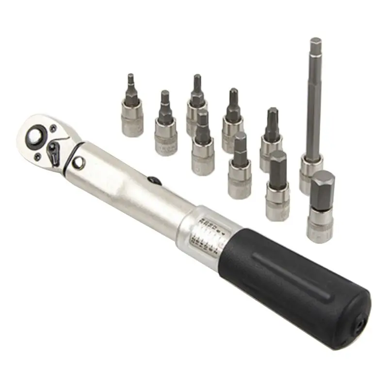 

Bicycle Repair Tools Kit Torque Wrench Set Road MTB Bike Tools 1/4'' Torque Fix Set 2-24 NM