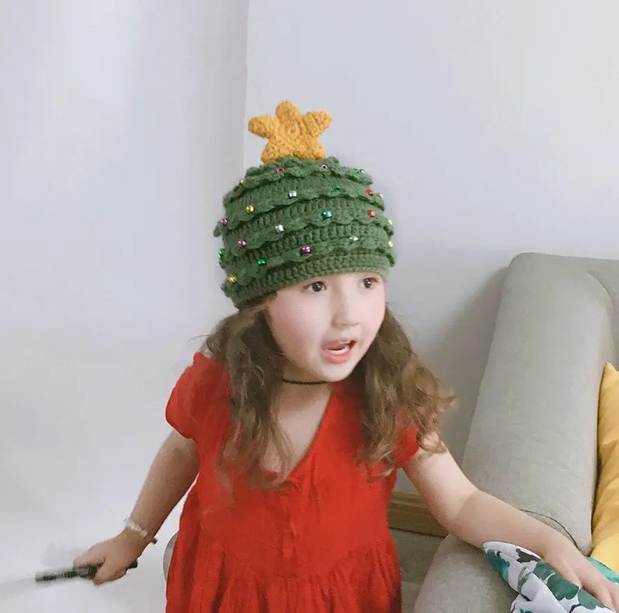 2021 Christmas Knitted Hat New Year 