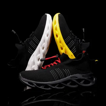 

BALENC Men 2019 Socks Shoes Chunky Shoes Man Breathable Mesh Boots Shoes krasovki Men Fly Weave Sneakers Men Footwear male blade