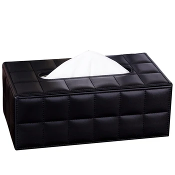 

Square Creative Tissue Box Container Black Vintage Wipes Napkins Tissue Box Holder Servilletas De Papel Storage Holder EA60ZJ
