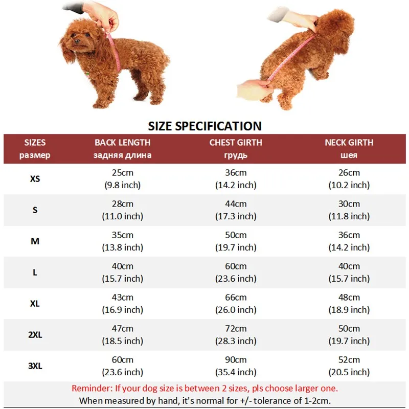 hooded coat size