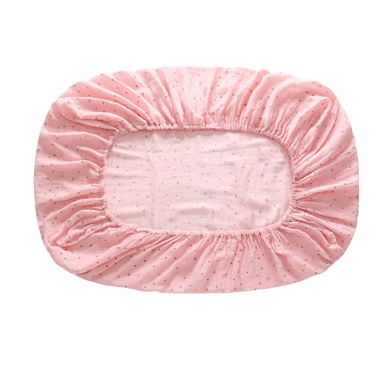 Комплект постельного белья для новорожденных, 130*70 см, матрас для кровати для маленьких девочек и мальчиков, хлопок, простыня для кроватки - Цвет: Pink Star Point