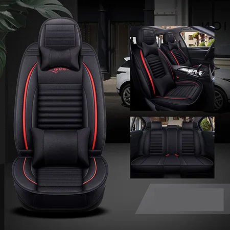Black Luxury Льна универсальные чехлы для сидений автомобиля чехлы на сиденья для fiat punto linea marea palio stilo Tempra/Tipo - Название цвета: Black Luxury