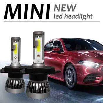 

XFZMZBZ H4 H7 Car Led Headlight 360 Degree Lighting Headlamp Conversion Kit COB Bulb 36W 3800LM Car Accessories