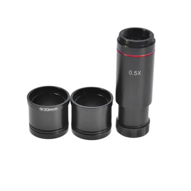 Видео микроскоп камера 0.5X C-Mount адаптер объектива 23,2 мм 30 мм 30,5 мм камера для микроскопа адаптер цифровой окуляр аксессуары