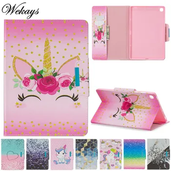 

Wekays Coque For Samsung Tab S5e 10.5" Cartoon Unicorn Leather Case For Samsung Galaxy Tab S5e 10.5 inch T720 T725 Cover Cases