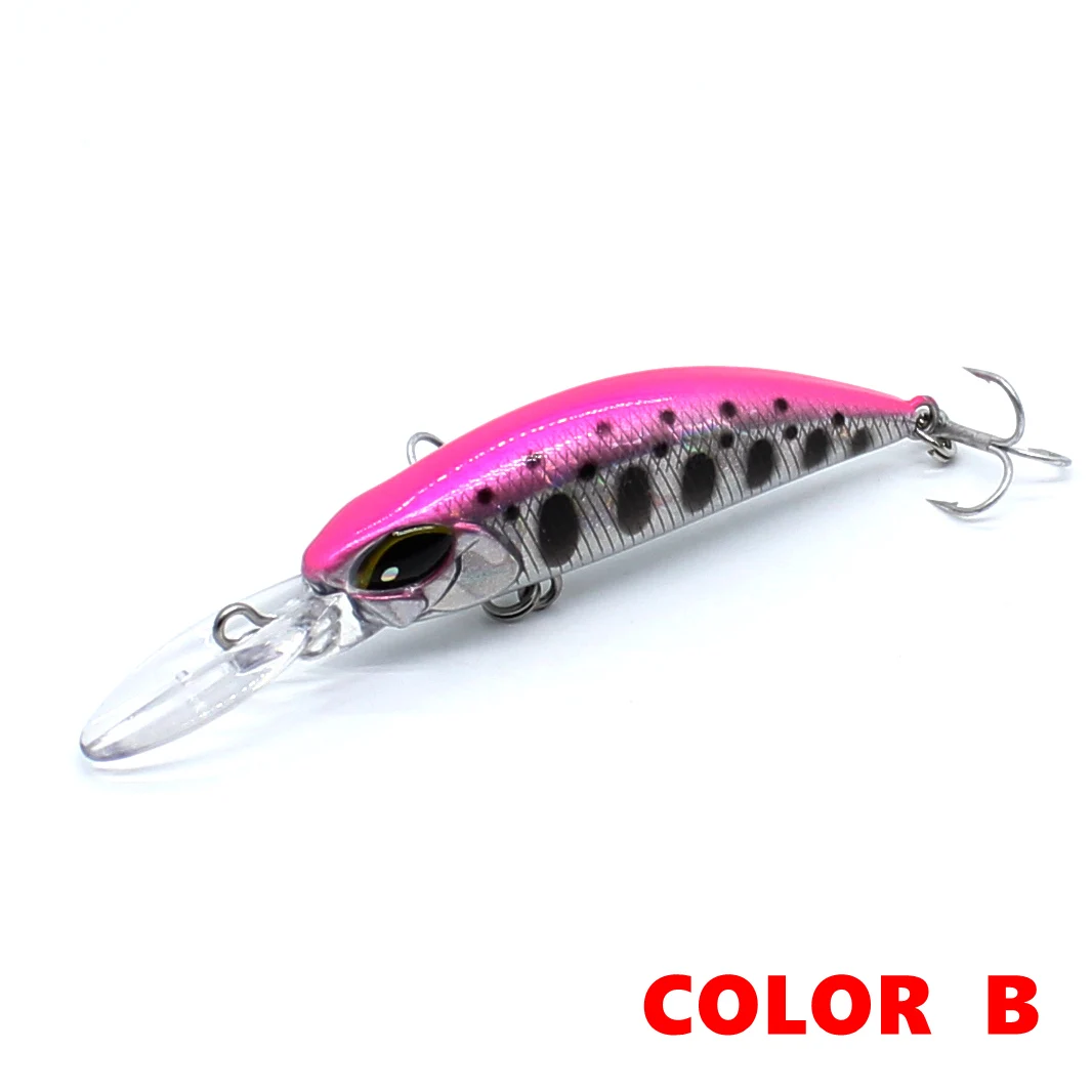 AOCLU-Sinking-Slad Minnow-Köder, harter Köder, Deep Diver, Kurbel bait, Langguss, Bass, Forelle, Hecht, Inshore-Angeln, 70mm, 3,8g – Detail 6