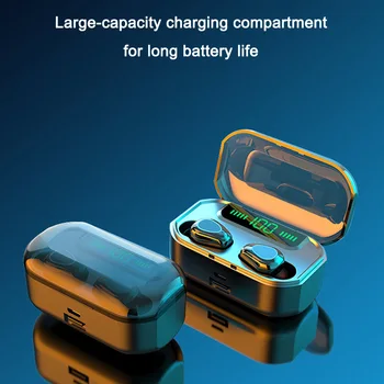 

G20 Bluetooth Earphones Dual Handle Bluetooth Earphones Digital Bluetooth Earphones with Charging Warehouse Bluetooth Earphones